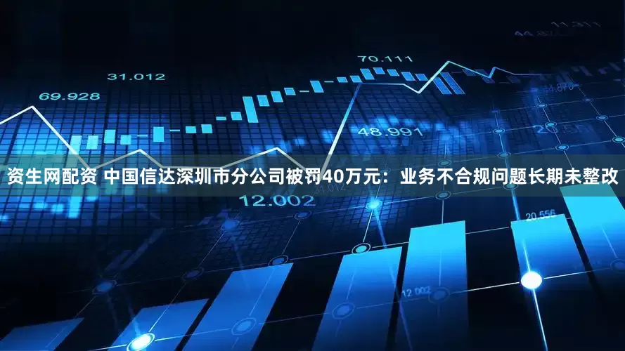 资生网配资 中国信达深圳市分公司被罚40万元：业务不合规问题长期未整改